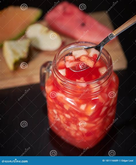 Tizana Tipia De Venezuela Drink Fruit Cocktail Stock Image - Image of