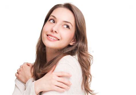 Sweet Brunette Girl Stock Image Image Of Freedom Grass