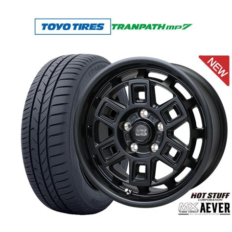HOT STUFF サマータイヤ ホイール4本セット ホットスタッフ マッドクロス アイヴァー トーヨータイヤ トランパス TRANPATH mp7 205 55R16 カーポートマルゼン