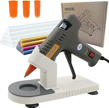 Amazon W Mini Hot Glue Gun With Stand Pcs Glue Sticks And Pcs Silicone Finger