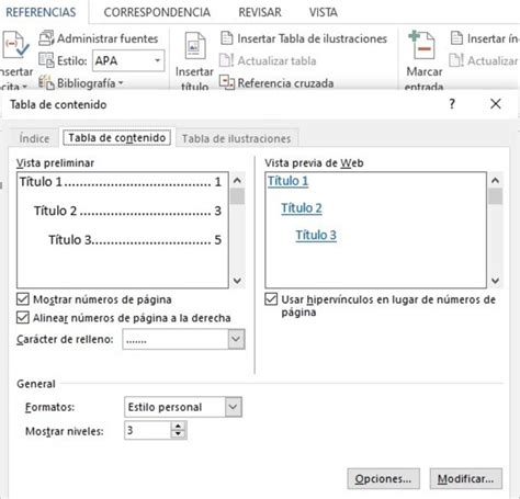 C Mo Insertar Y Trabajar Con Tablas De Contenido En Word