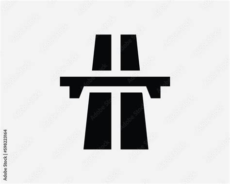 highway expressway motorway interstate freeway road black  white