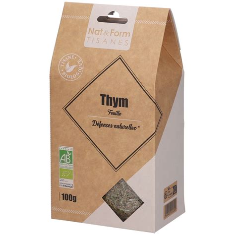 Nat Form Tisane Thym Bio 100 G Redcare Pharmacie