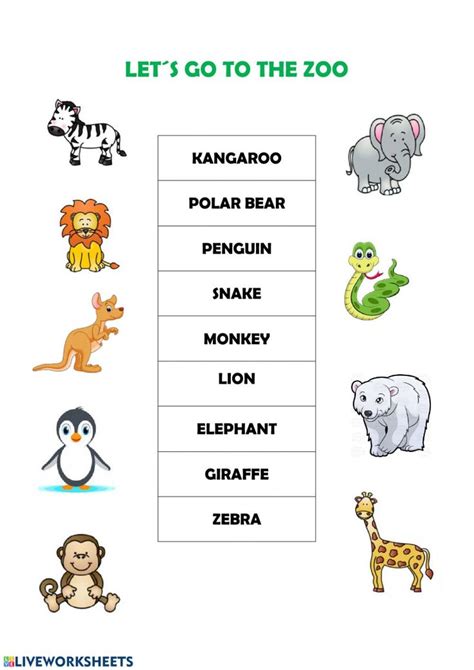 Zoo Worksheets Animal Worksheets