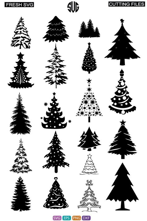 Christmas Tree Svg Silhouette Marylynn Hensley