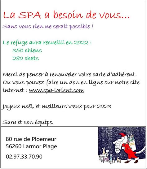 La Spa A Besoin De Vous S P A Lorient