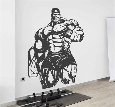 Big bodybuilder gym wall decor - TenStickers