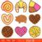 Concha Bundle Svg Mexican Sweet Bread Svg Pan Dulce Svg Cafecito Y