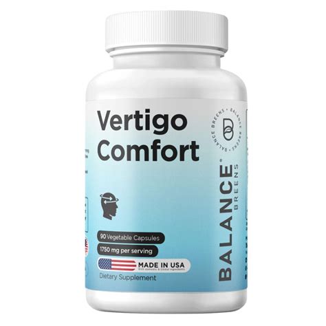 Remedio Para Vertigem E Tontura - Suplemento para Alívio de Vertigem 1750mg, 90 Cápsulas – Suporte ...