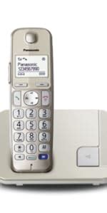 Panasonic KX-TGE510JTS Telefono Cordless (DECT), Ampio Schermo ...