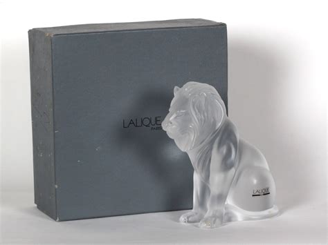 Lalique Crystal Lion Ib07713 Bellamysworld