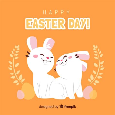 Premium Vector Hand Drawn Happy Easter Day Background