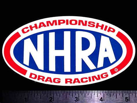 NHRA National Hot Rod Association Championship Drag Racing Original Vintage Racing Decal Sticker