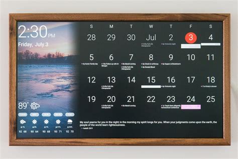 Desk Digital Calendar