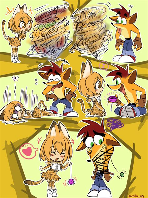 Serval Meets Crash Bandicoot By EZstrongs Crossover Know Your Meme