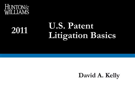 U.S. Patent Litigation Presentation 2011 | PPT
