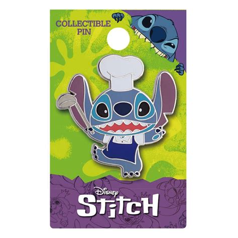 Lilo And Stitch Pin Badge Chef Stitch Monogram Int