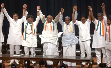 Karnataka Election Results 2023 Highlights Congress S Show Of Strength