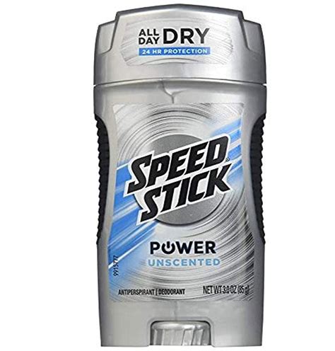 Speed Stick By Mennen Power Antiperspirant Unscented Deodorant Solid