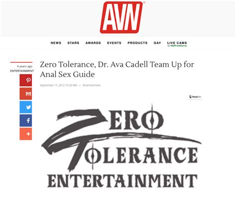 Zero Tolerance Dr Ava Cadell Team Up For Anal Sex Guide Dr Ava Cadell