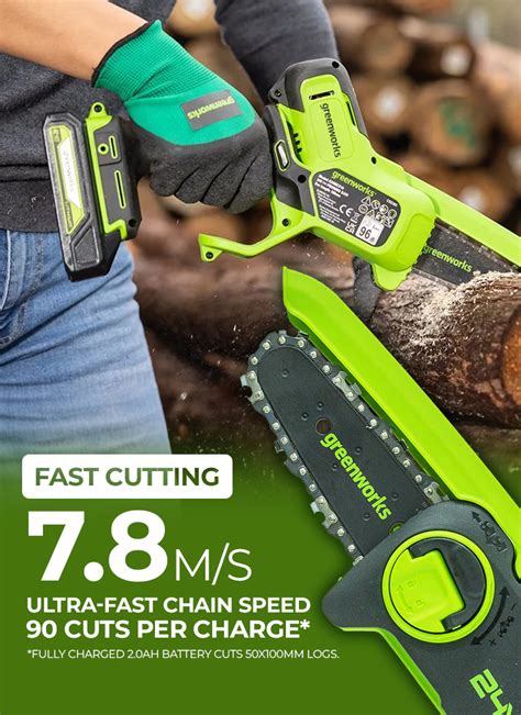 Greenworks 24V 30cm Cordless Brushless Chains