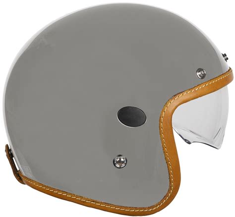 Casque Helstons Naked Helmet Gris Jet Moto Vintage