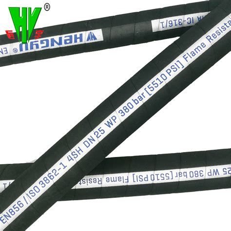 Msha Report China Hydraulic Hose Factory Provide Wrap Rubber DIN En856