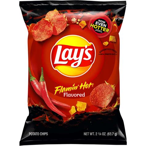 Lay S Flamin Hot Flavored Potato Chips 2 25 Oz Delivery Or Pickup Near Me Instacart