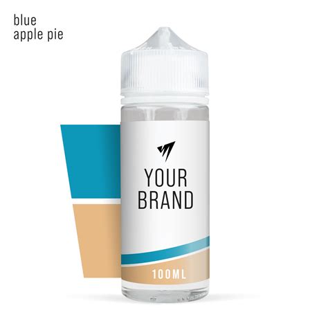 White Label Shortfill E Liquid 100ml Blue Apple Pie Vape Oem