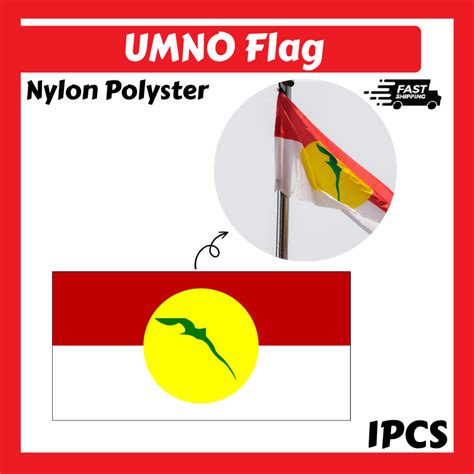 xftbendera umno umno flag nylon polyster united malays national