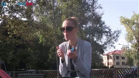 Feet Cash HD Clip Store Hot Blonde Christelle Shows Her Feet And Soles In Black Pantyhose