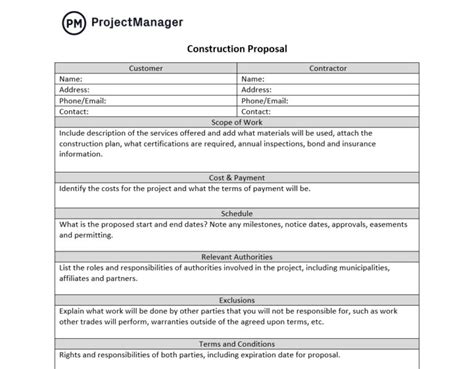 32 Construction Documents Templates Included