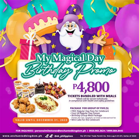 Manila Shopper: Enchanted Kingdom Promo for Birthday Celebrators