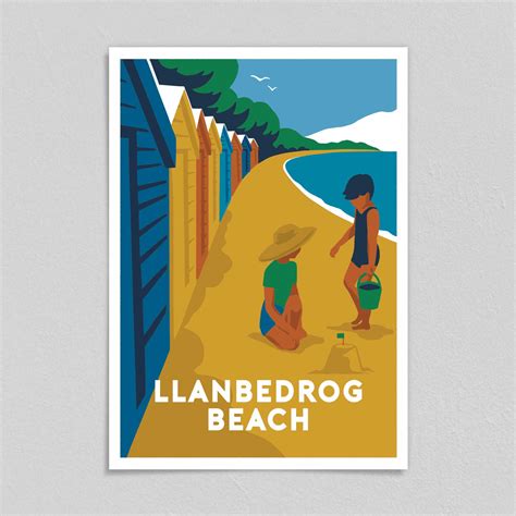 Llanbedrog Beach Giclée Art Print | Gwynedd Art Prints