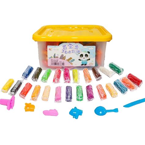 Dry Clay Box With Molding Tools For Kids 36 Colors