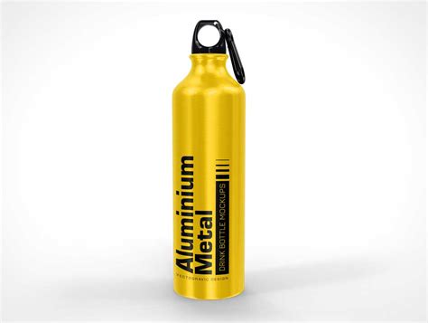 Free Aluminium Metal Drink Bottle Mockups Free Psd Templates