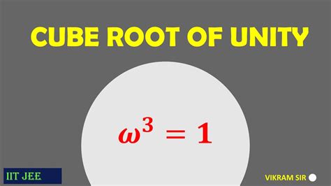 Cube Root Of Unity Complex Numbers Part 21 Properties Of Cube Root Of Unity Iit Jee Concept