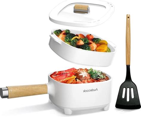 Elektrische Hot Pot Stoompan Liter Anti Aanbakpan Keramisch Glazuur Draagbare Bol