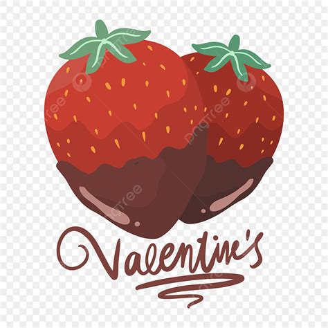 Strawberry Valentine Vector Art PNG, Strawberry Candy Cake Valentine Illustration, Illustration ...