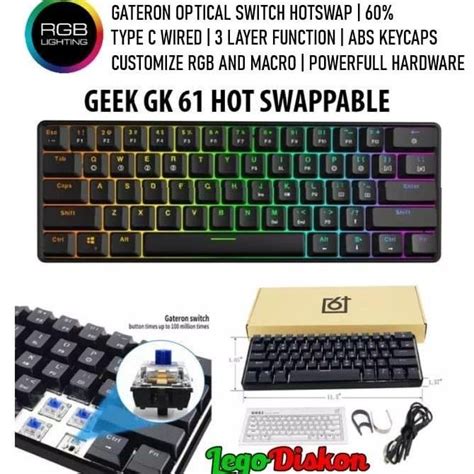 Jual Geek Gk Hot Swap Optical Rgb Mechanical Keyboard Ip Waterproof Shopee Indonesia