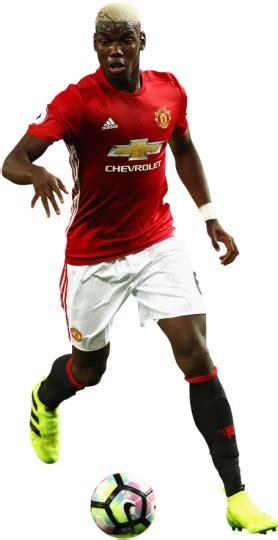 Paul Pogba Manchester United Football Render Footyrenders