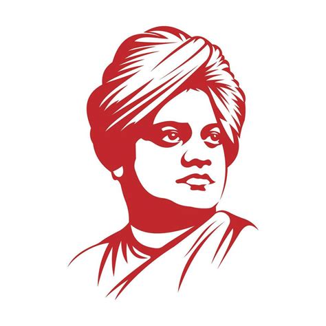 Swami Vivekananda Outline Drawing Illustration And National Youth Day