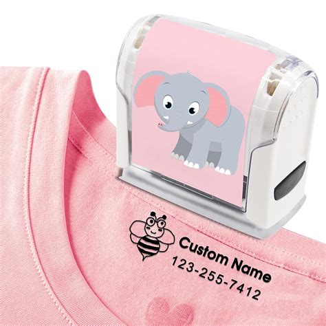 Seewelove Name Stamp For Clothing Kids Custom Stamps Washable Daycare