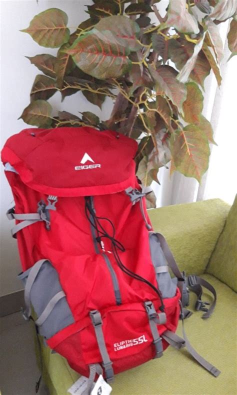 Carrier EIGER 55L Fesyen Pria Tas Dompet Ransel Di Carousell