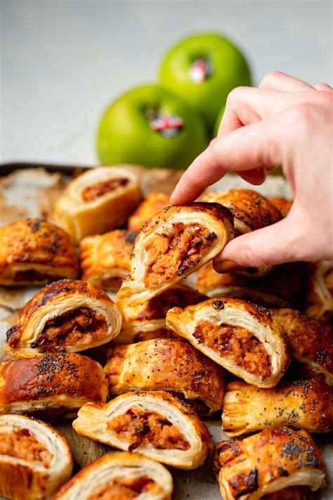 Vegan Pork And Apple Sausage Rolls Lucy And Lentils