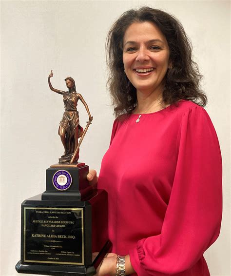 Katrine Aliha Beck Receives Ruth Bader Ginsburg Vanguard Award