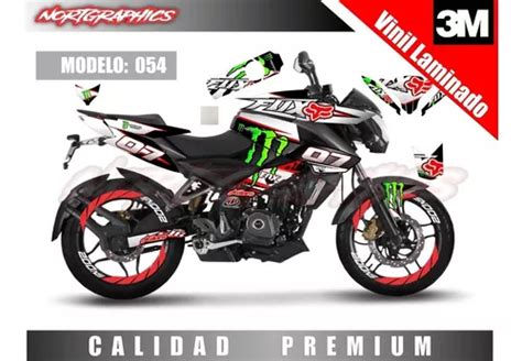 Calcomanias Para Moto Pulsar Ns Wrap Y Reflejantes M Env O Gratis