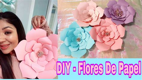 Como Hacer Flores De Papel Para Decoración Super Fácil Youtube