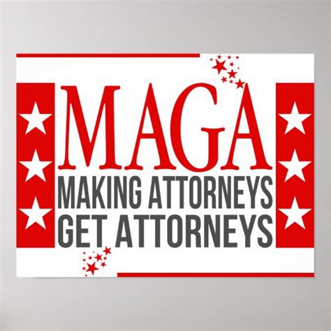 Funny MAGA Poster with Sarcastic Political Quote | Zazzle.com