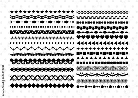 Dotted Line SVG, Dotted Line Silhouette, Zig Zag Line Svg, Star Line ...